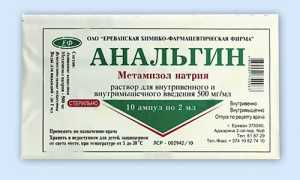 Анальгин инструкция по применению