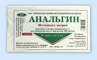 Анальгин инструкция по применению