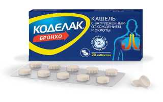 Инструкция по применению препарата коделак