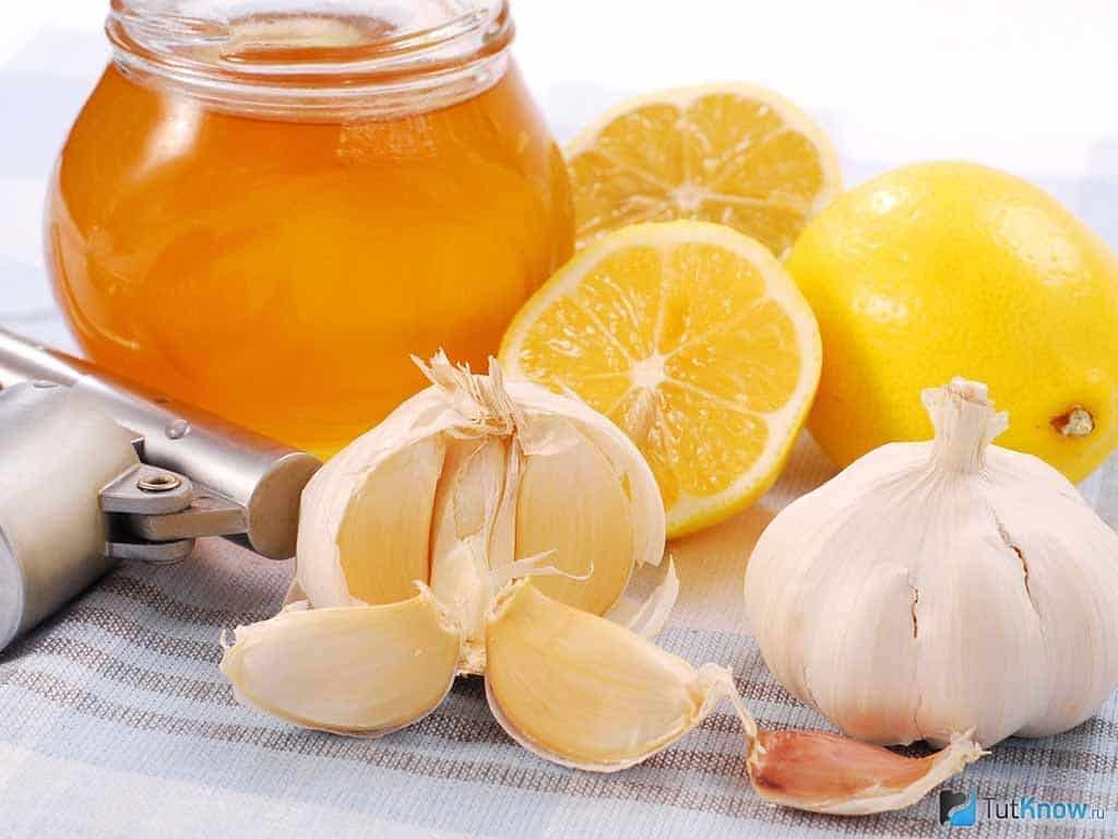 Эмульсия с чесноком, лимоном и медом