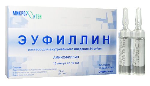 Эуфиллин (2,4%)