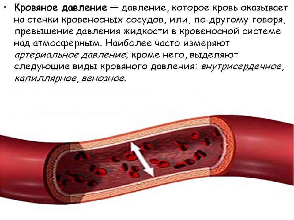 Характеристики кровяного давления.