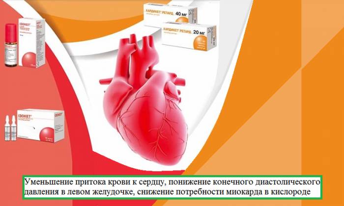 Конечные вазодилатирующие эффекты, присущие органическим нитратам