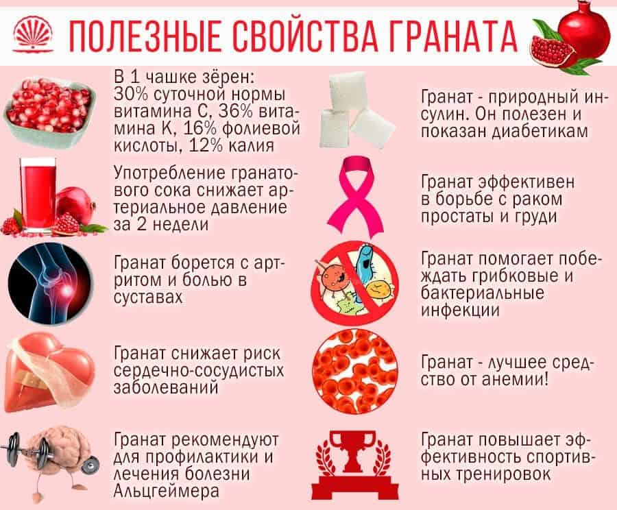 Польза граната