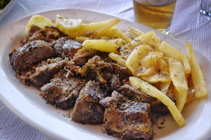 Мясо с гарниром