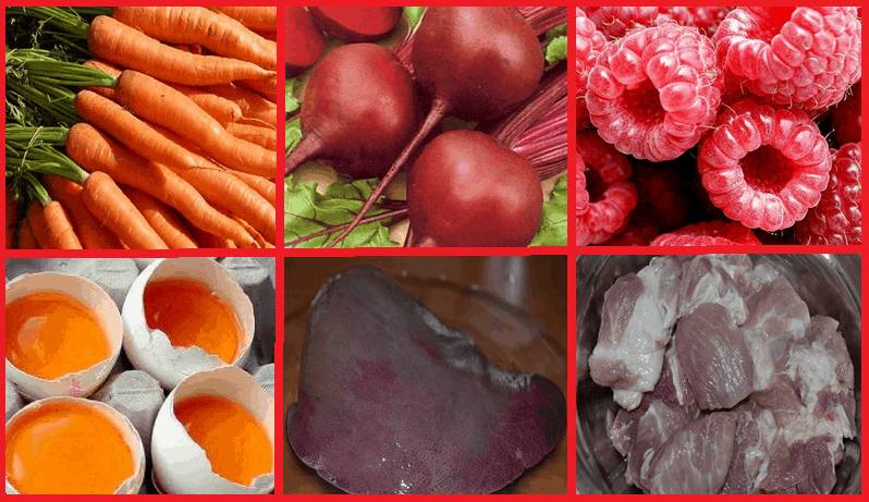 Продукты, помогающие повысить гемоглобин в крови
