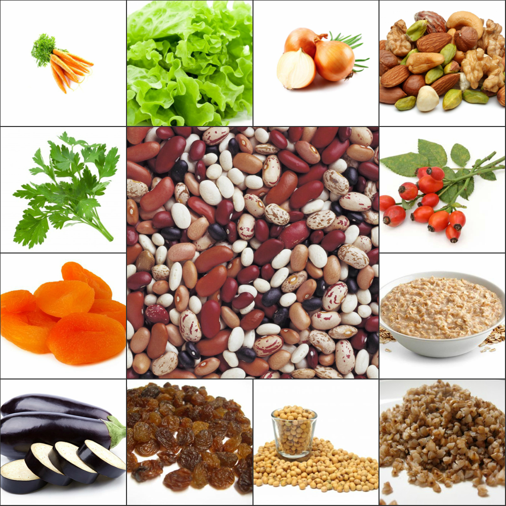 Продукты, содержащие калий и магний