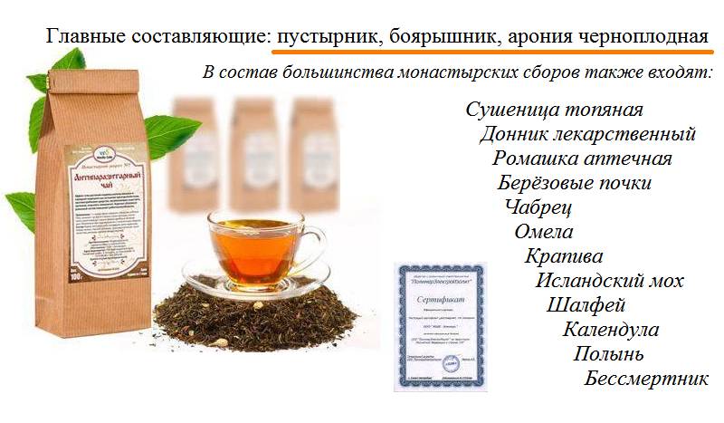 Рецепт монастырского чая от гипертонии – вариант классического состава