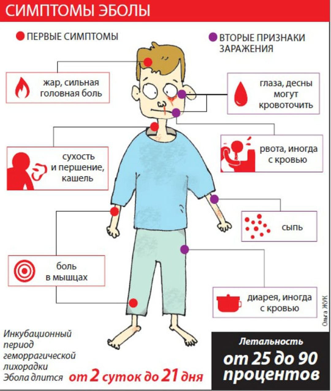 Схема клинической картины заболевания